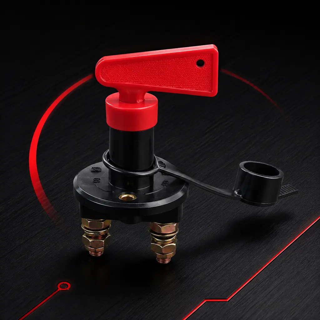 Battery Disconnect Switch 12-48V Battery Kill Switch Isolator Cut OFF Power for Marine Car Boat RV ATV Auto Truck Vehicles