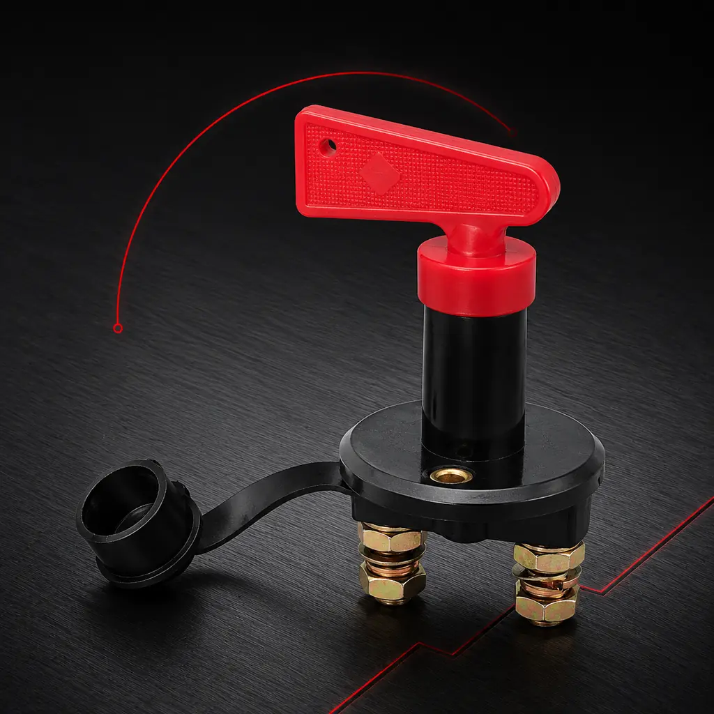 Battery Disconnect Switches 12-48V Battery Kill Switches Isolator Cut OFF Power for Marine Car Boat RV ATV Automotive Vehicles