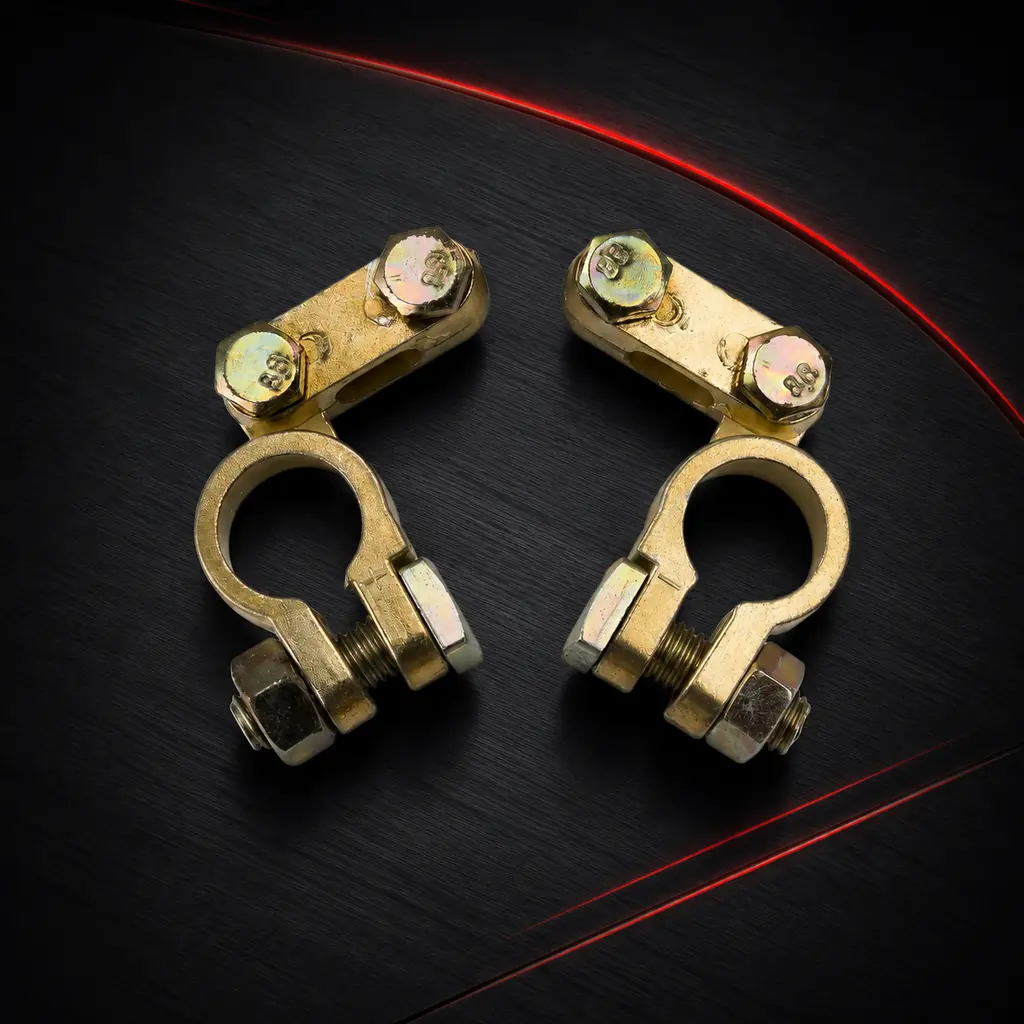 Thickening Heavy Duty Auto Car Front Zinc Alloy Lithium Battery Post Pole Terminal Connectors Adapters with Screws