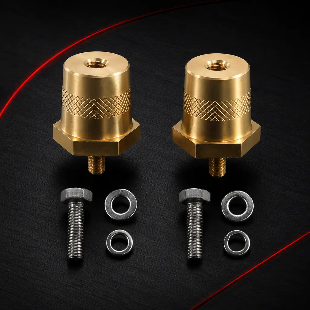 M5 M6 M8 M10 Auto Car Brass Lithium Electric Battery Post Terminal Connector Adaptor Set