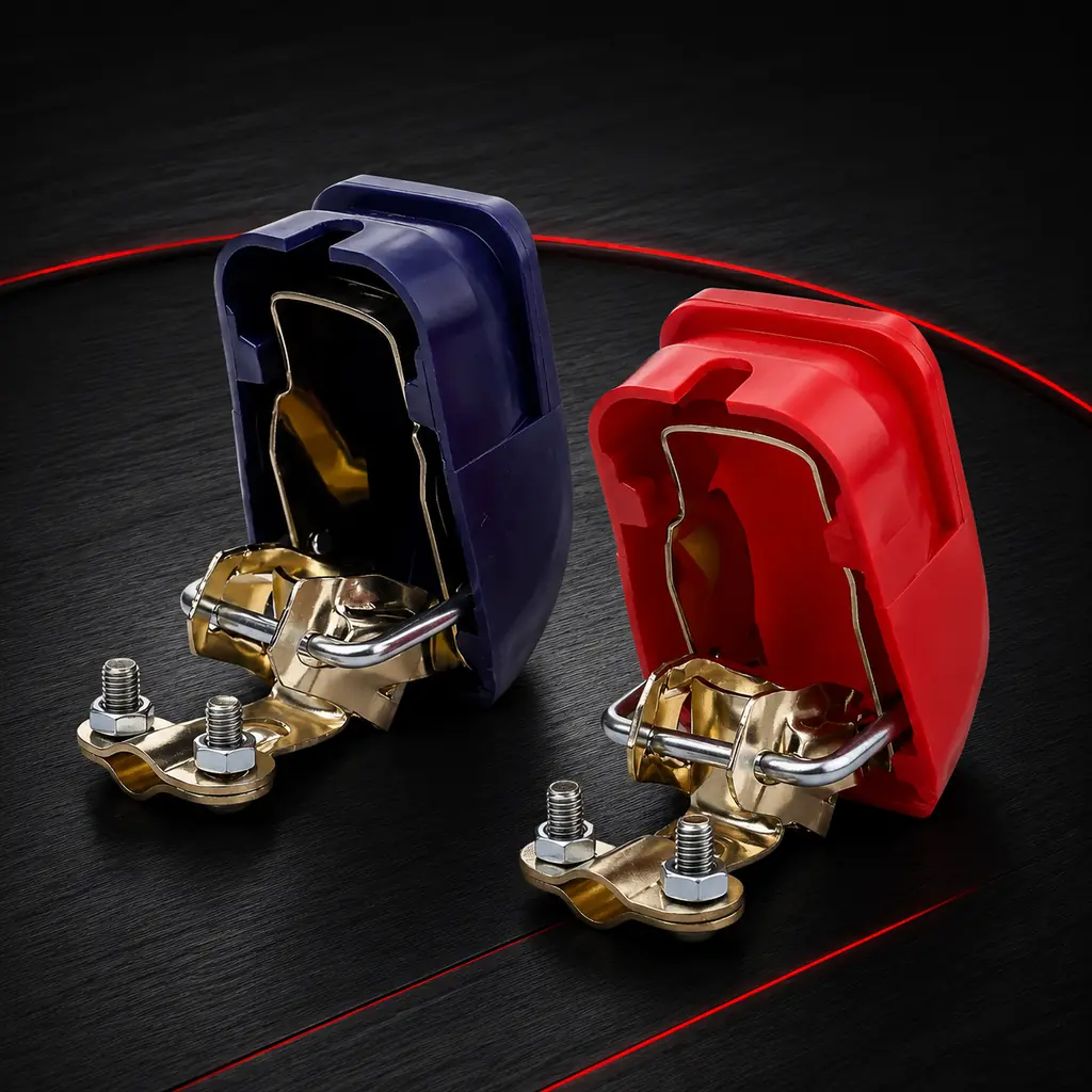 Universal Car Quick Release Pull-up ABS Material Shell Top Post Battery Terminals Clip Clamps Connectors for Auto — BTL-01A