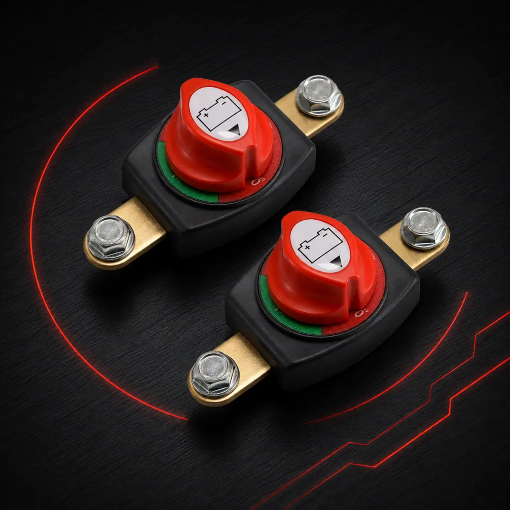 Heavy Duty 300A 12V 24V 48V Dual Car Vehicle RV Marine Battery Isolator Master Kill Rotary Switch Disconnect Power Cut Off Kit — MU-A