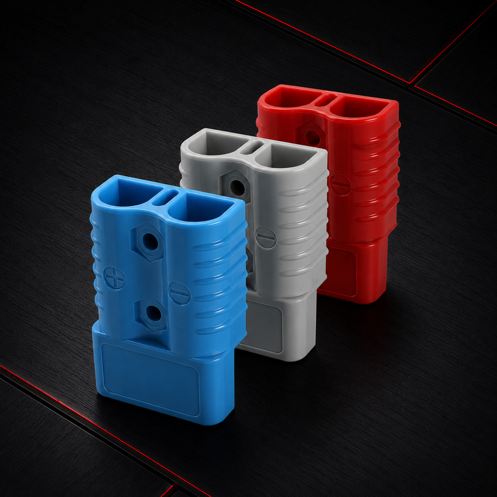 Waterproof 175A High Current Power Style Forklift Battery Power Charging Plug Connector With Wire Cable