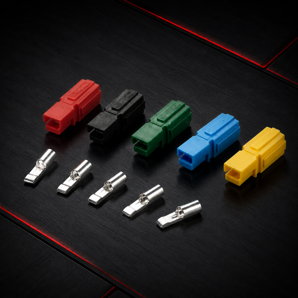 Single Pole 15A/30A/45A/50A Power Plug Terminal 16AWG 12AWG 10AWG Power Plug for Caravan