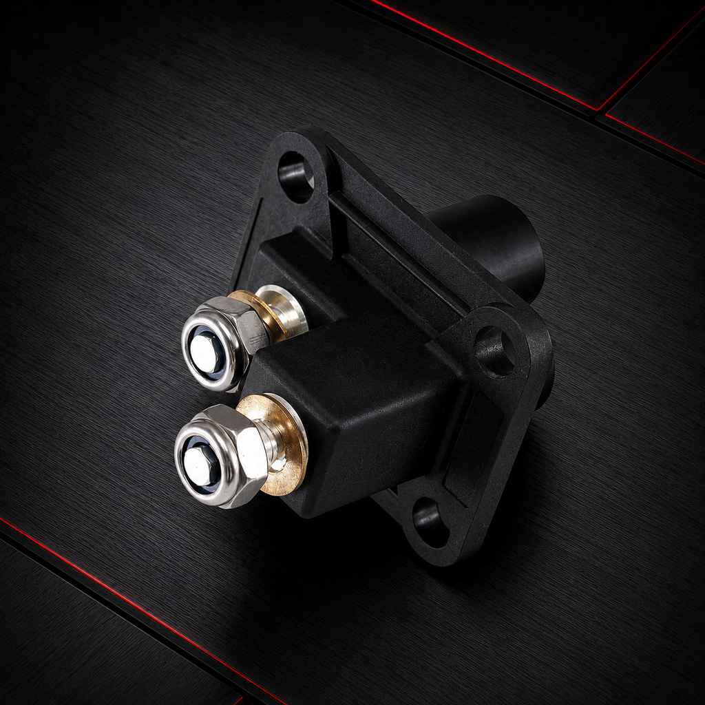 Heavy Duty 2 Pole Nylon Housing Brass Silver Plated High Current Mining Plug Jump Start Connector for Mechanical Charging