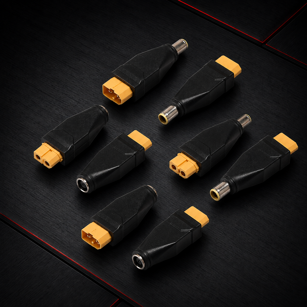 Heavy Duty XT60 to DC 7909 Connector Adapter Converter Male to Female for Portable Power Station Solar Generator Lipo Battery