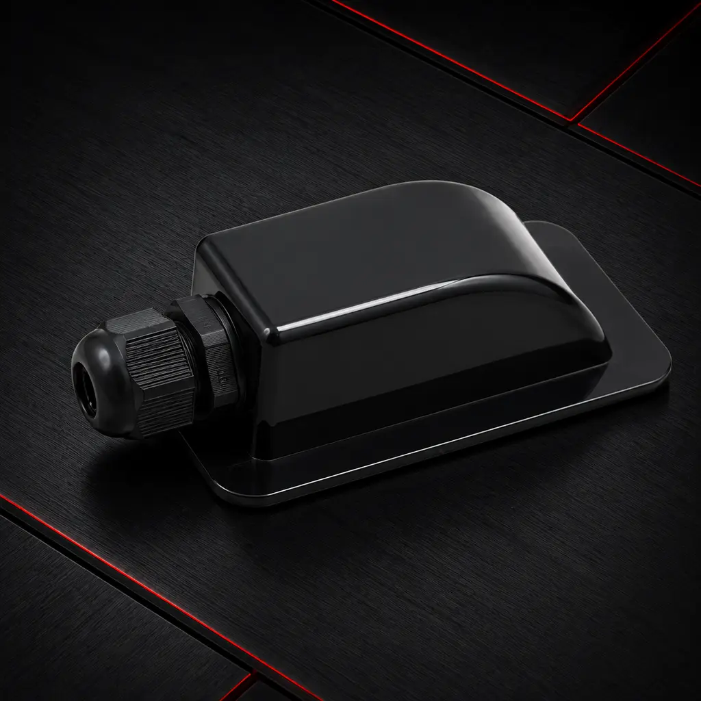 Black ABS Single IP66 Waterproof Solar Cable Entry Gland UV Resistant for OD:3-12 Caravan RV Motorhome Boat