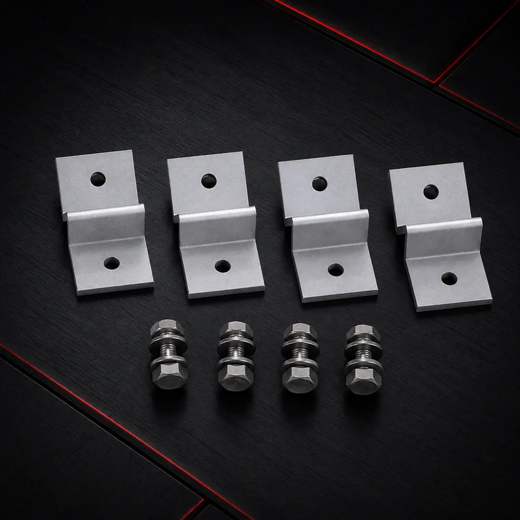 38mm Z-type Aluminum Solar Panel Mounting Bracket Z Shaped Brackets Mounts Solar Panel Kit for RV Boat Off Grid Roof