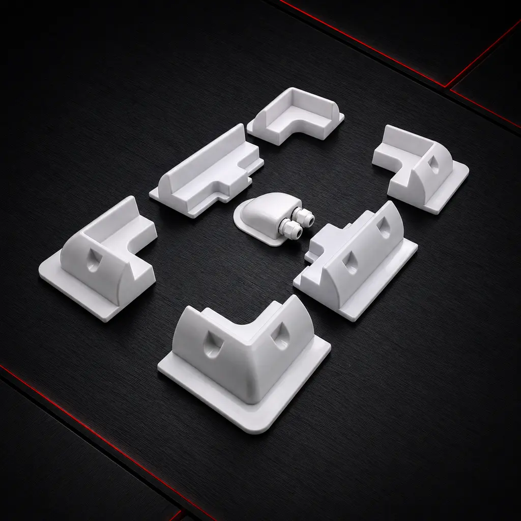 ABS Solar Bracket Kits 7PCS Drill-Free Corner Bracket Widely Used for RV, Boat, Caravan, Camp