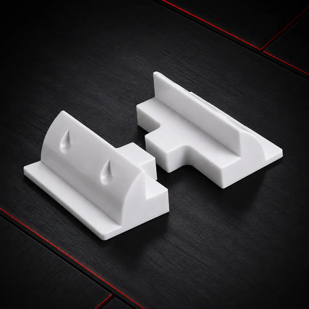 Heavy Duty White UV Resistant ABS 180mm Short Side PV Solar Mounting Bracket Spoiler for Roof RV Marine