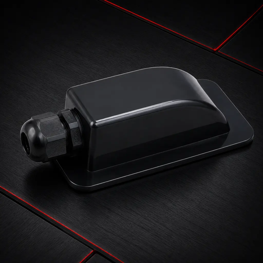 Black Adjustable Grommet Light Single Hole Cable Entry Gland Motorhome/caravan/RV/yacht Waterproof Cable Entry Plate