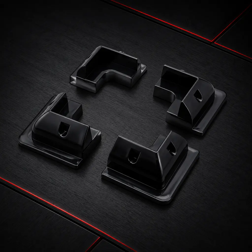 4 Corner Drill-free UV-Resistant Solar Panel Mounting Brackets for RV Marine Flat Roof Camping Van and Caravan
