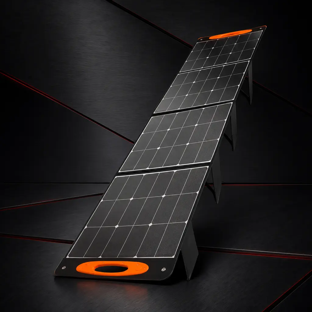 200W Portable Waterproof Mono Foldable ETFE Solar Panel for Battery Charge Power Station Generator Outdoor Camping Hiking