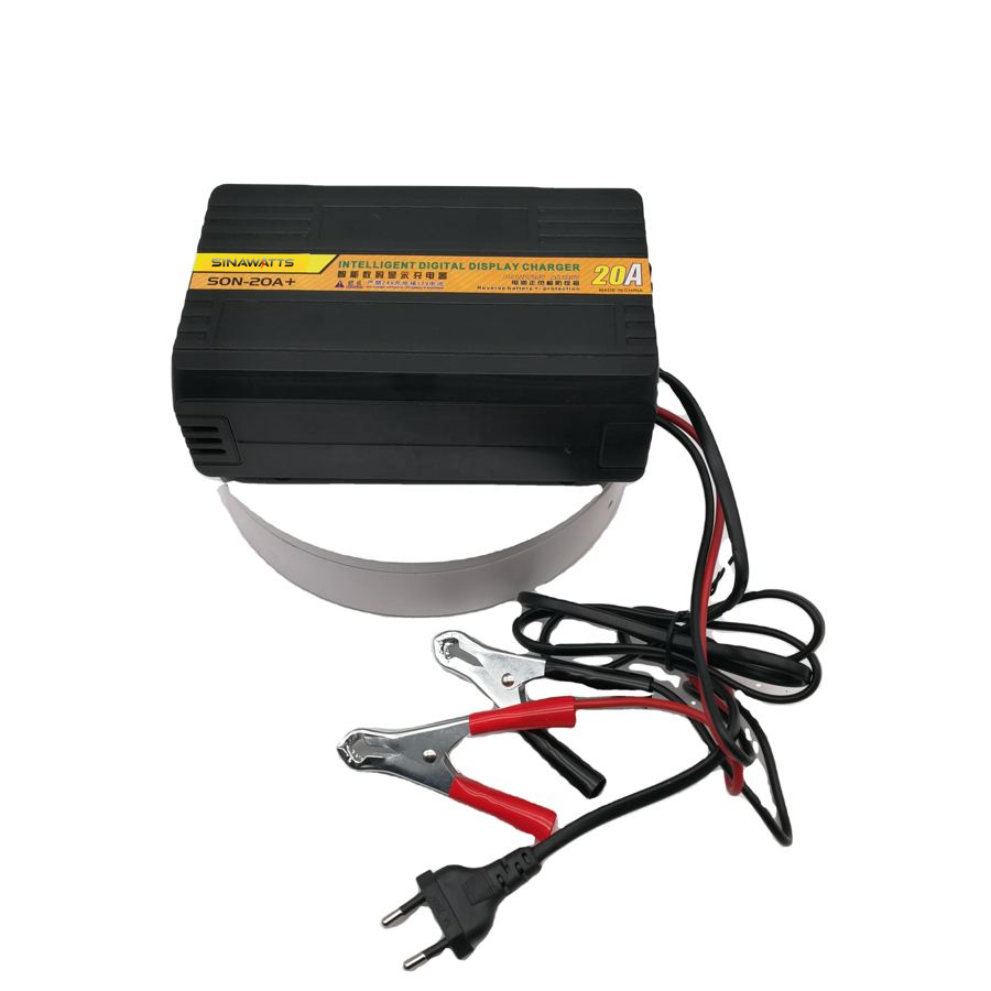 Automotive Boat Phone Manual Bank Battery Charger 12/24V 3 Step Battery Charger