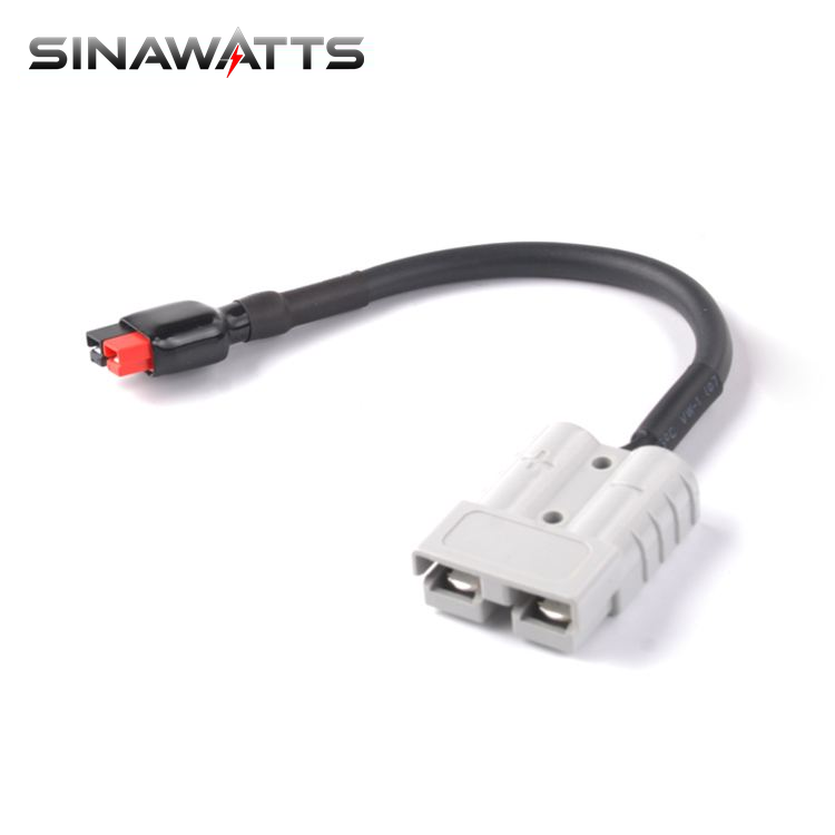 50A 600V Customized Copper Battery Cable Construction Solar Systems SB50 Plug Winch Power Extension Cable for Solar Power
