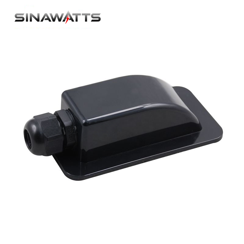 Black Adjustable Grommet Light Single Hole Cable Entry Gland Motorhome/caravan/RV/yacht Waterproof Cable Entry Plate