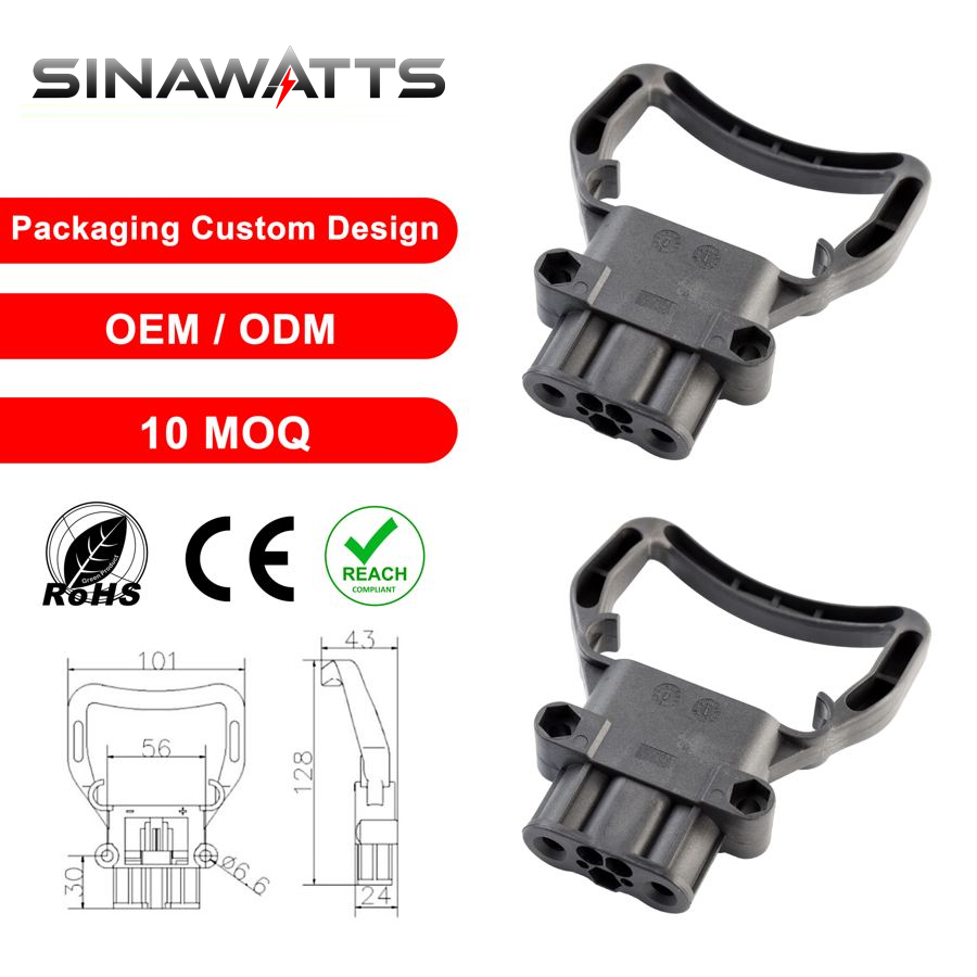 CE Certification High Quality Din PA Shell Disconnecting Contacts 80A 150V Male Female Electric Forklift REMA Connector Plug