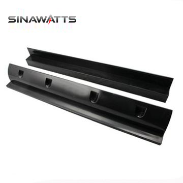 Standard Anti UV ABS 550mm Black Side Spoilers Solar Panel Mounting Bracket for Roof Mounted RV