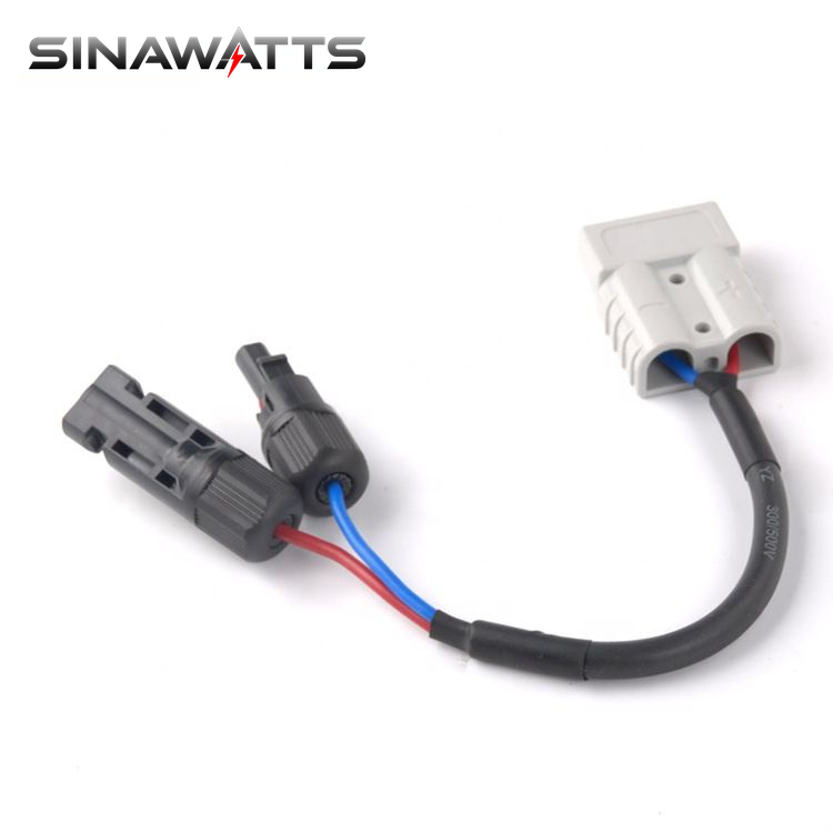 High Quality Custom Logo 50A 0.2m Solar Plug Power Cable Wire With Sb50 Plug for Solar Power System Construction